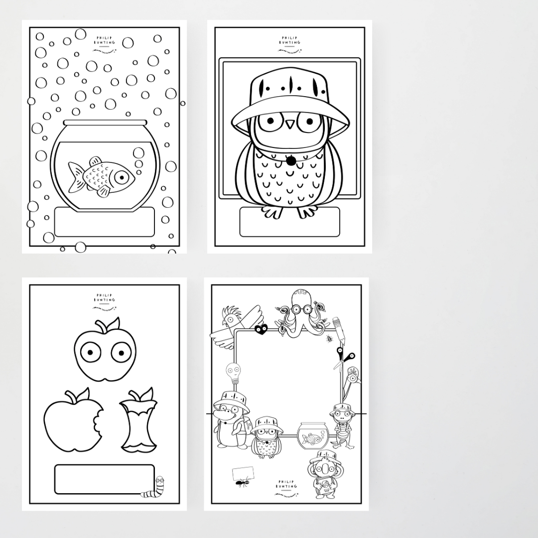 Philip Bunting: Book Covers - Back to School Classroom Decor