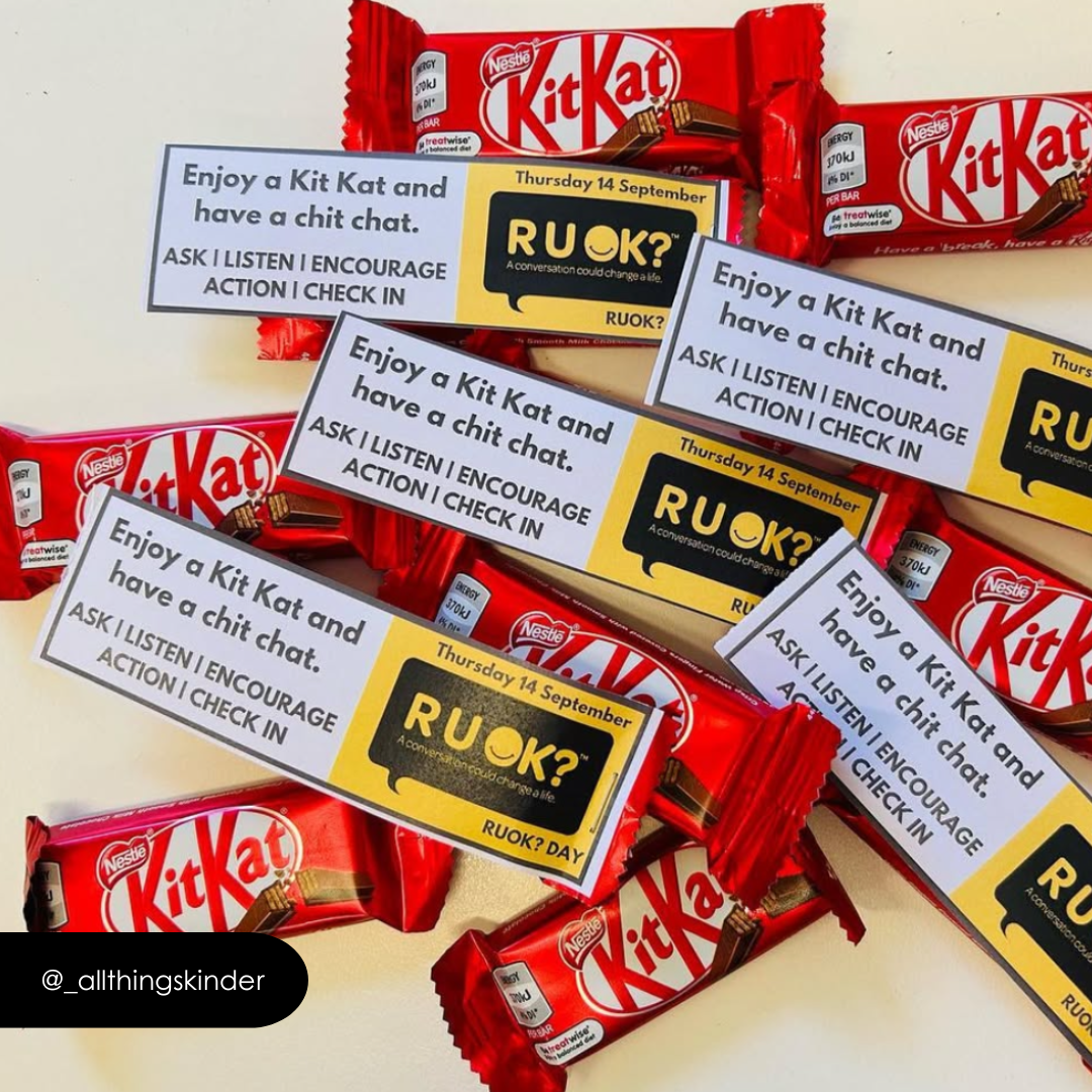 R U OK? Kit Kat Template