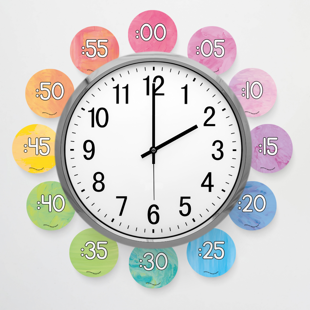 Pete Cromer: Clock Numbers for Telling Time - Sea Life Classroom Decor