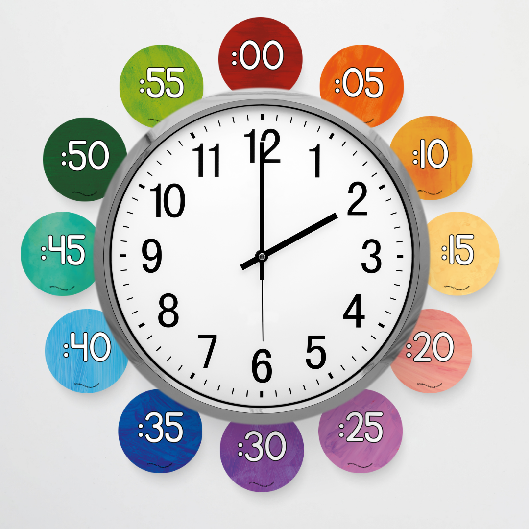 Pete Cromer Clock Numbers for Telling Time Insect Life Classroom Decor