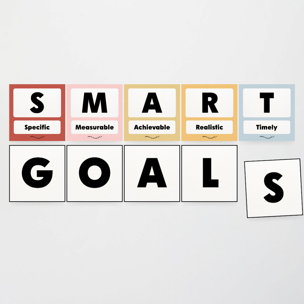 SMART Goal Setting: Wall Display - Little Circus Classroom Decor