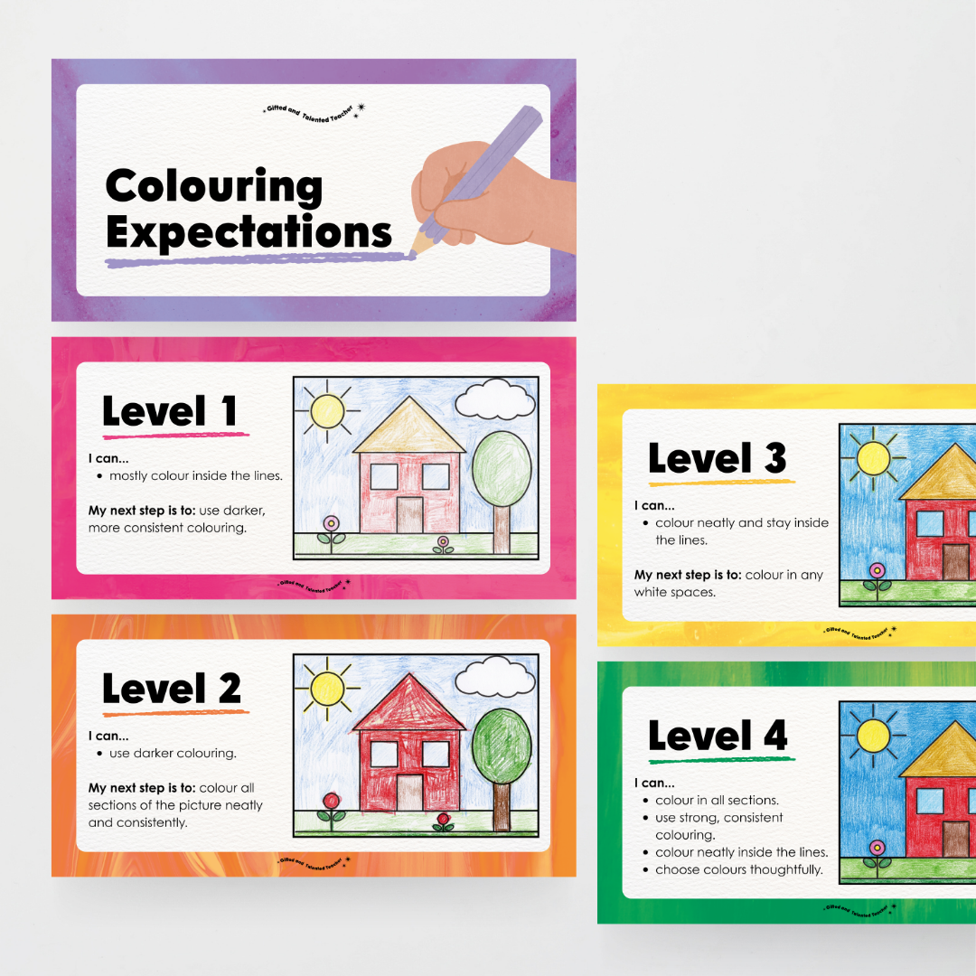 Colouring / Coloring Expectations Classroom Wall Display - Australian Fauna and Flora Classroom Decor