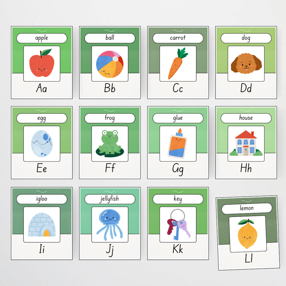 English and Literacy Posters Bundle - Leafy Greens Classroom Decor