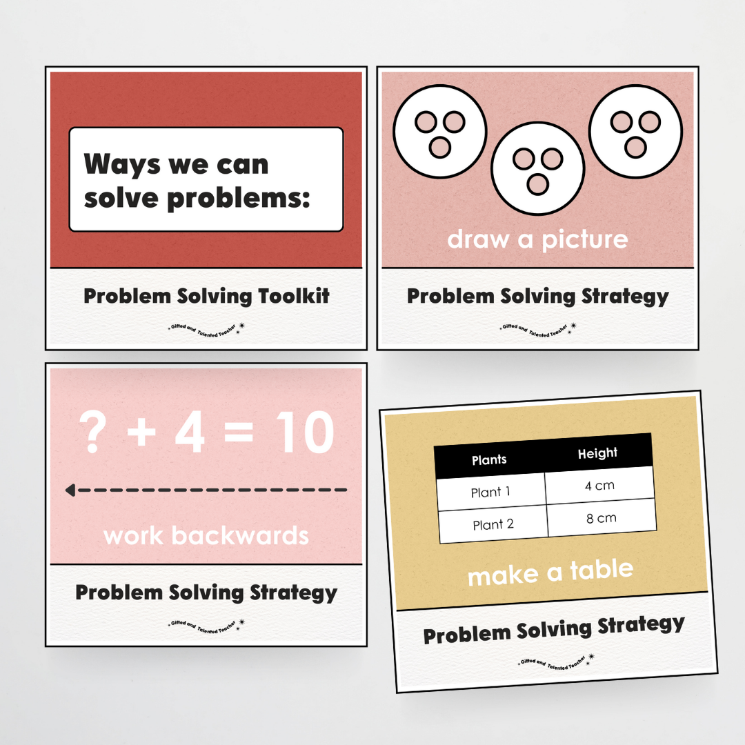 Lower Grades Problem Solving Strategy Toolkit - Little Circus Classroom Decor