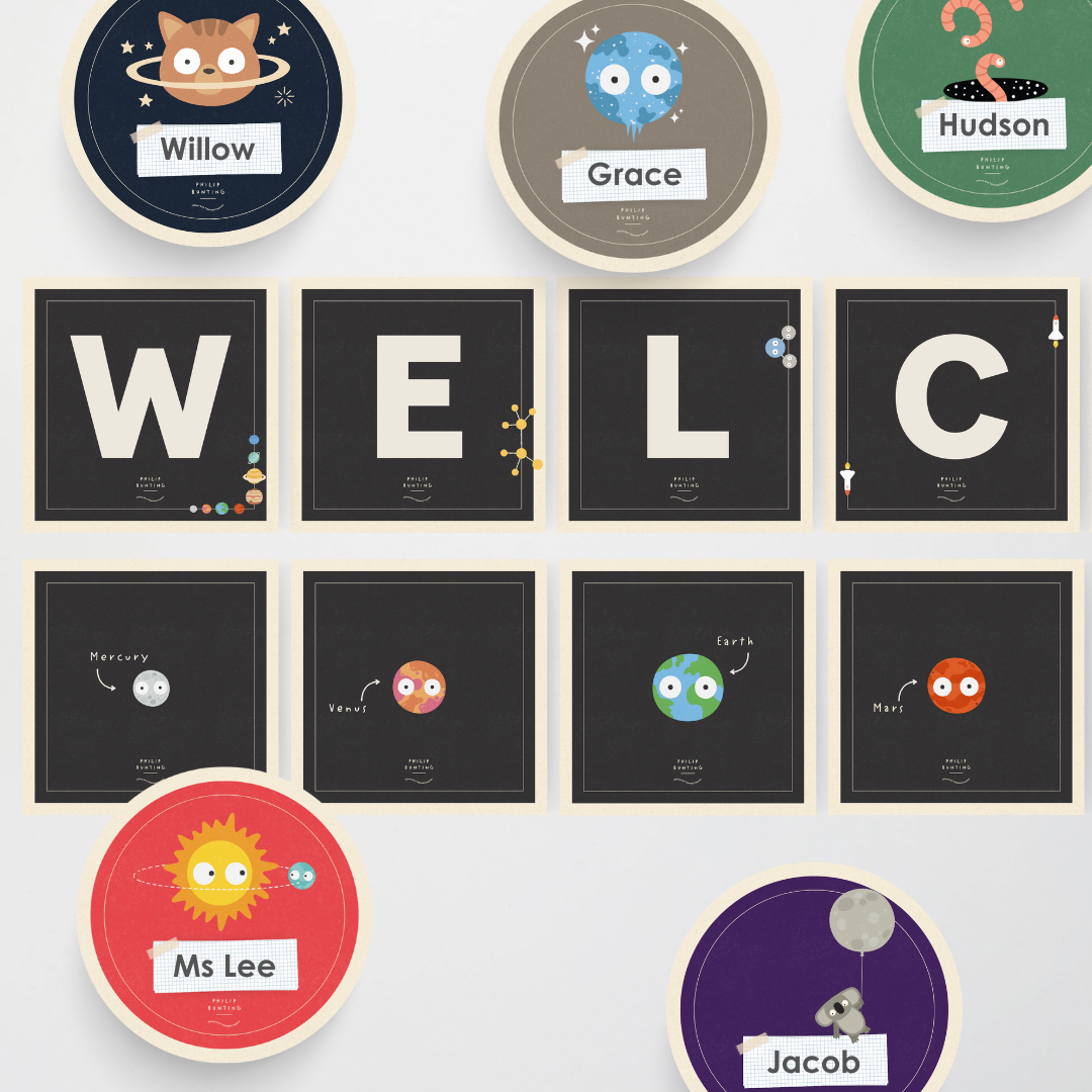 Philip Bunting: Classroom Door Display - Watch this Space Classroom Decor