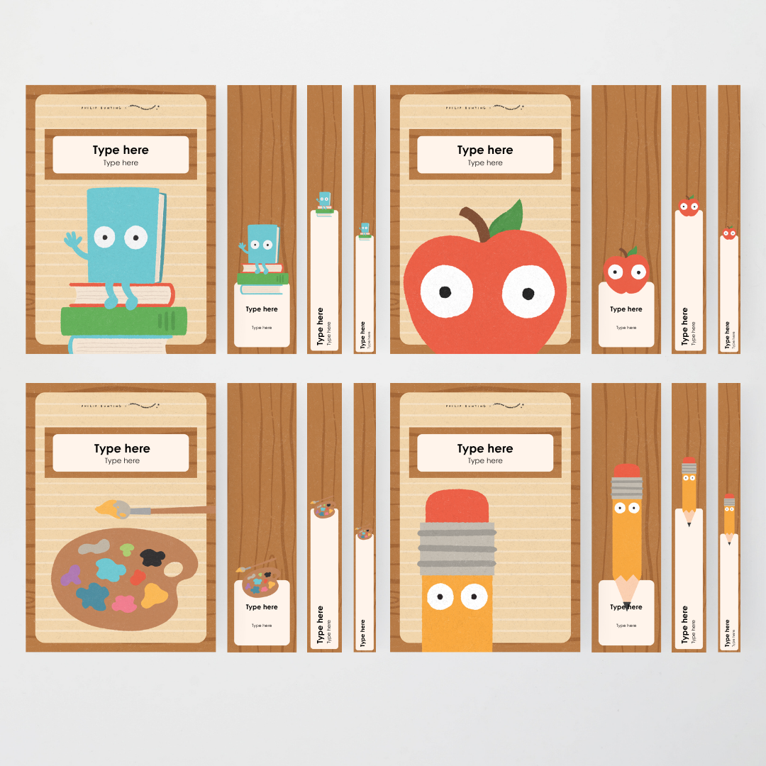 Philip Bunting: Binder Covers - Back to School Classroom Decor