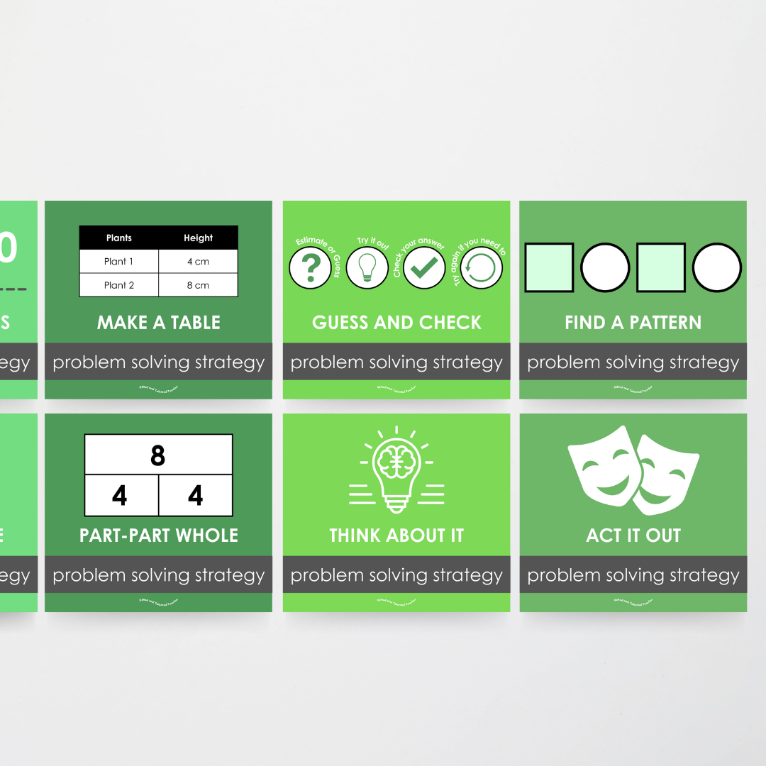 Lower Grades Problem Solving Strategy Toolkit: Leafy Green