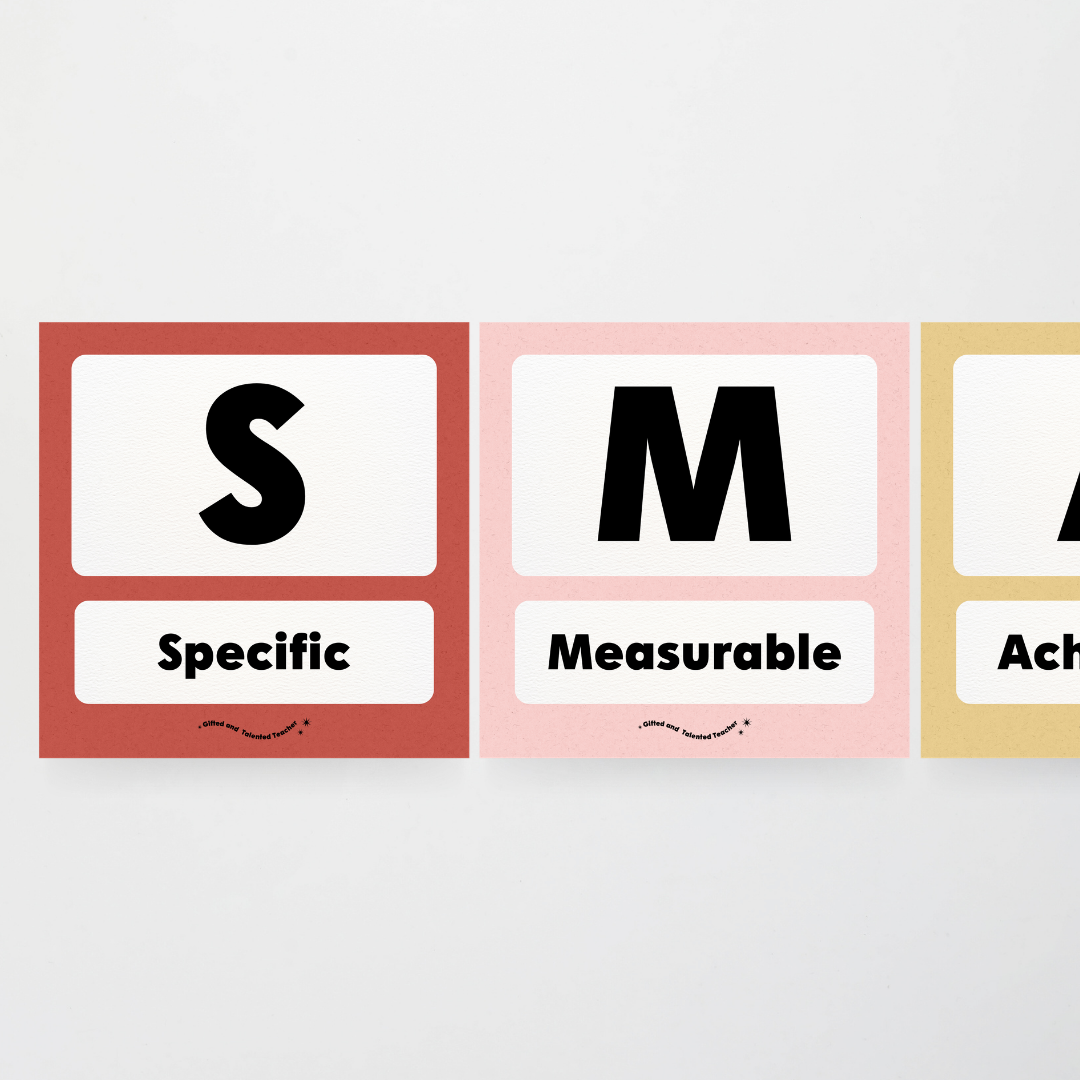 SMART Goal Setting: Wall Display - Little Circus Classroom Decor - Teacher Resources & Classroom Decor