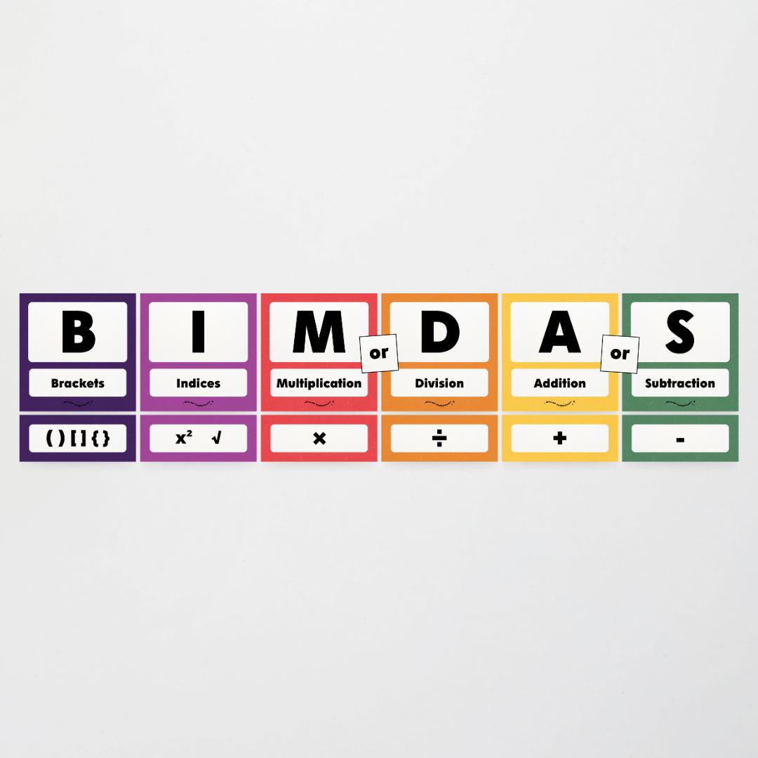 BIMDAS Order of Operations - Watch this Space Classroom Decor - Teacher Resources & Classroom Decor