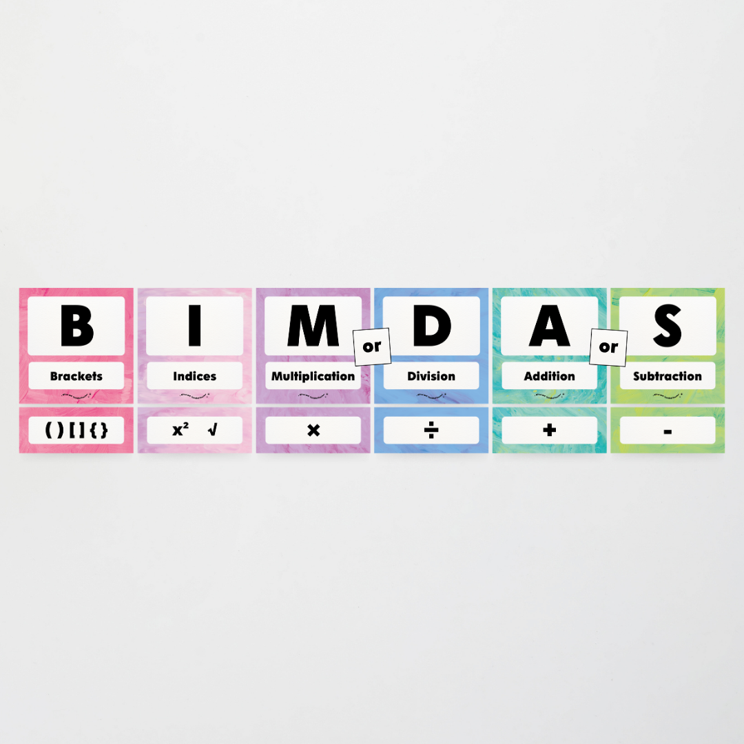 BIMDAS Order of Operations - Sea Life Classroom Decor - Teacher Resources & Classroom Decor