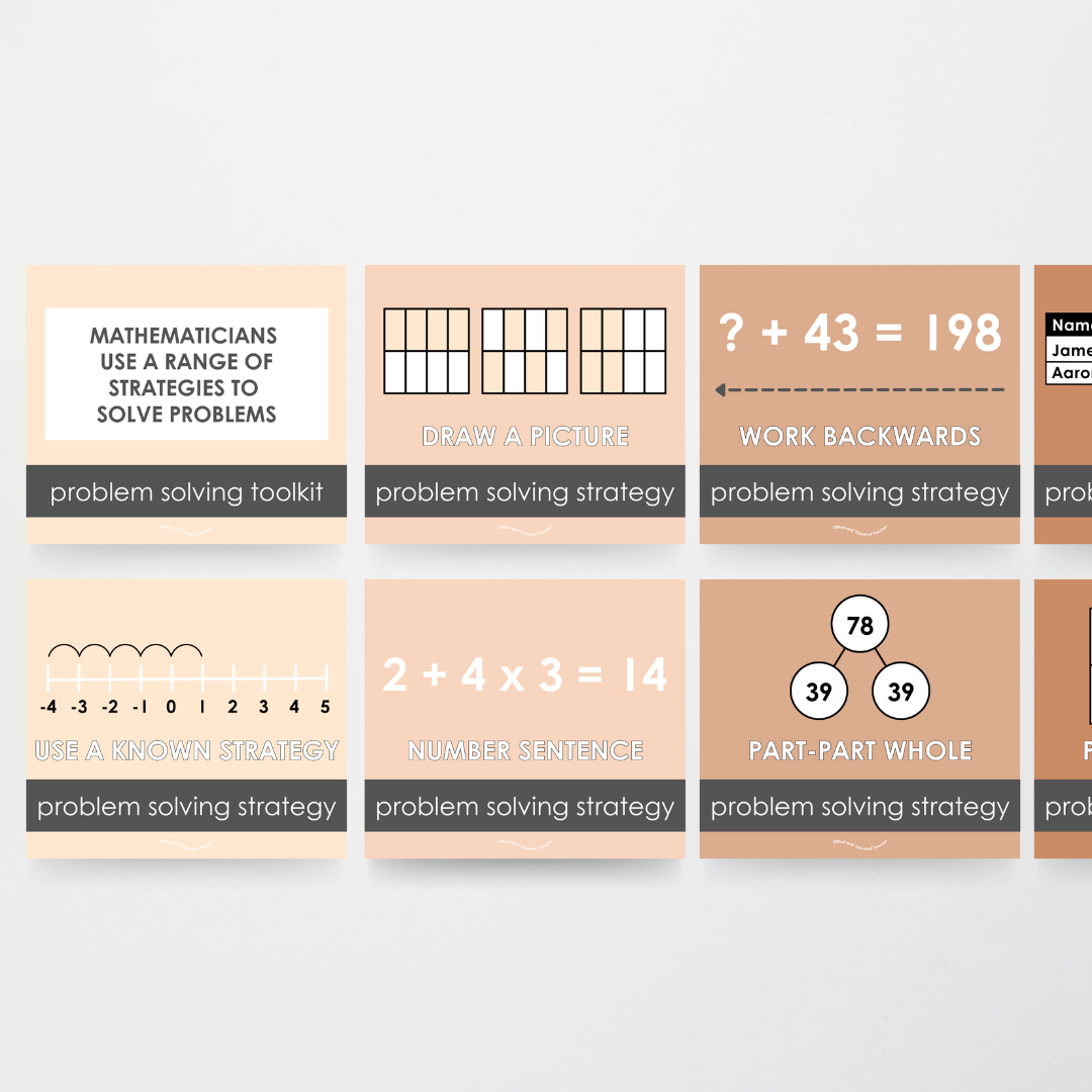 Upper Grades Problem Solving Strategy Toolkit: Neutral