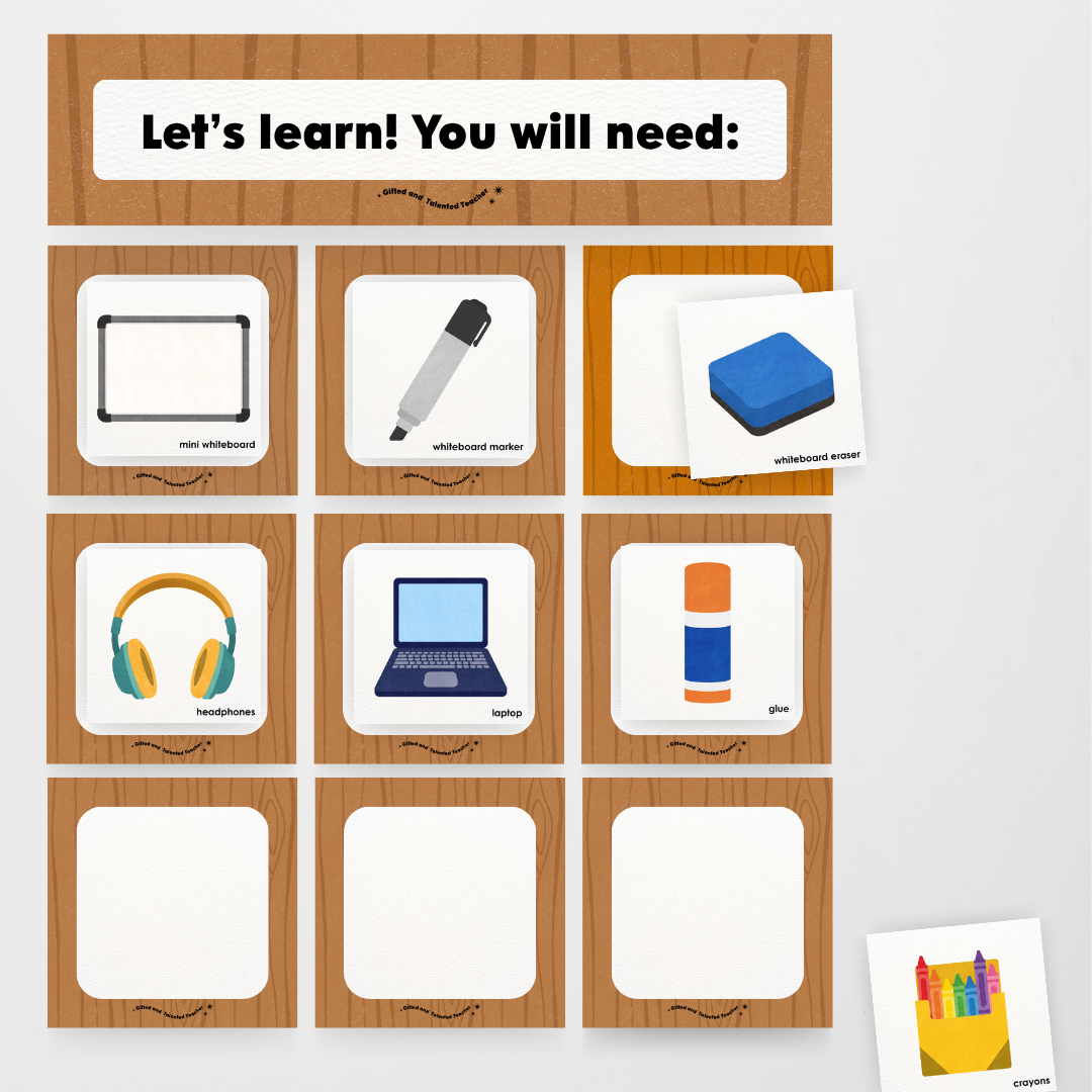 Supplies You Will Need Classroom Display - Back To School Classroom Decor