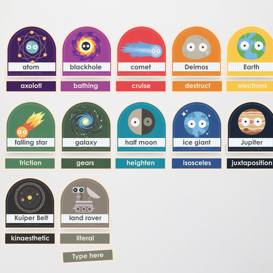 Philip Bunting: Word Wall (Upper Grades) - Watch this Space Classroom Decor