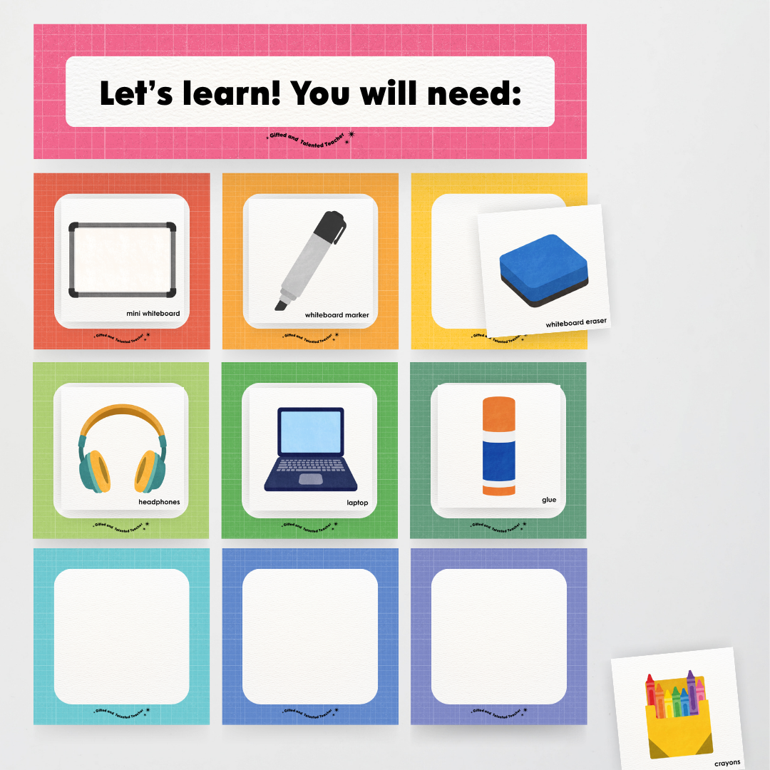 Supplies You Will Need Classroom Display - Back To School Classroom Decor