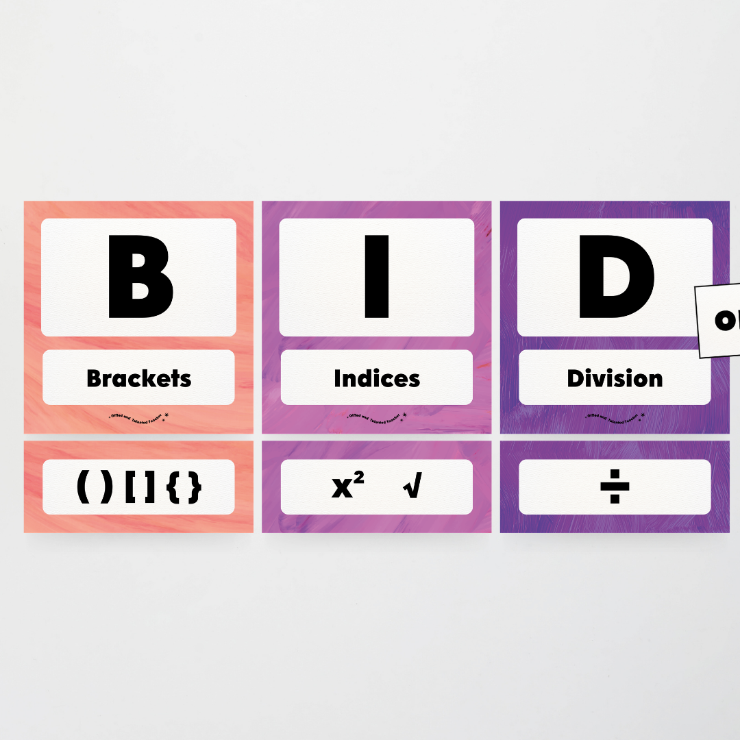 BIDMAS Order of Operations - Insect Life Classroom Decor - Teacher Resources & Classroom Decor