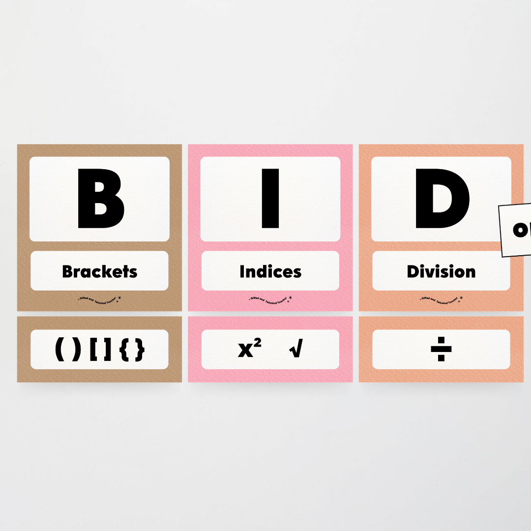BIDMAS Order of Operations - Farmers Market Classroom Decor - Teacher Resources & Classroom Decor