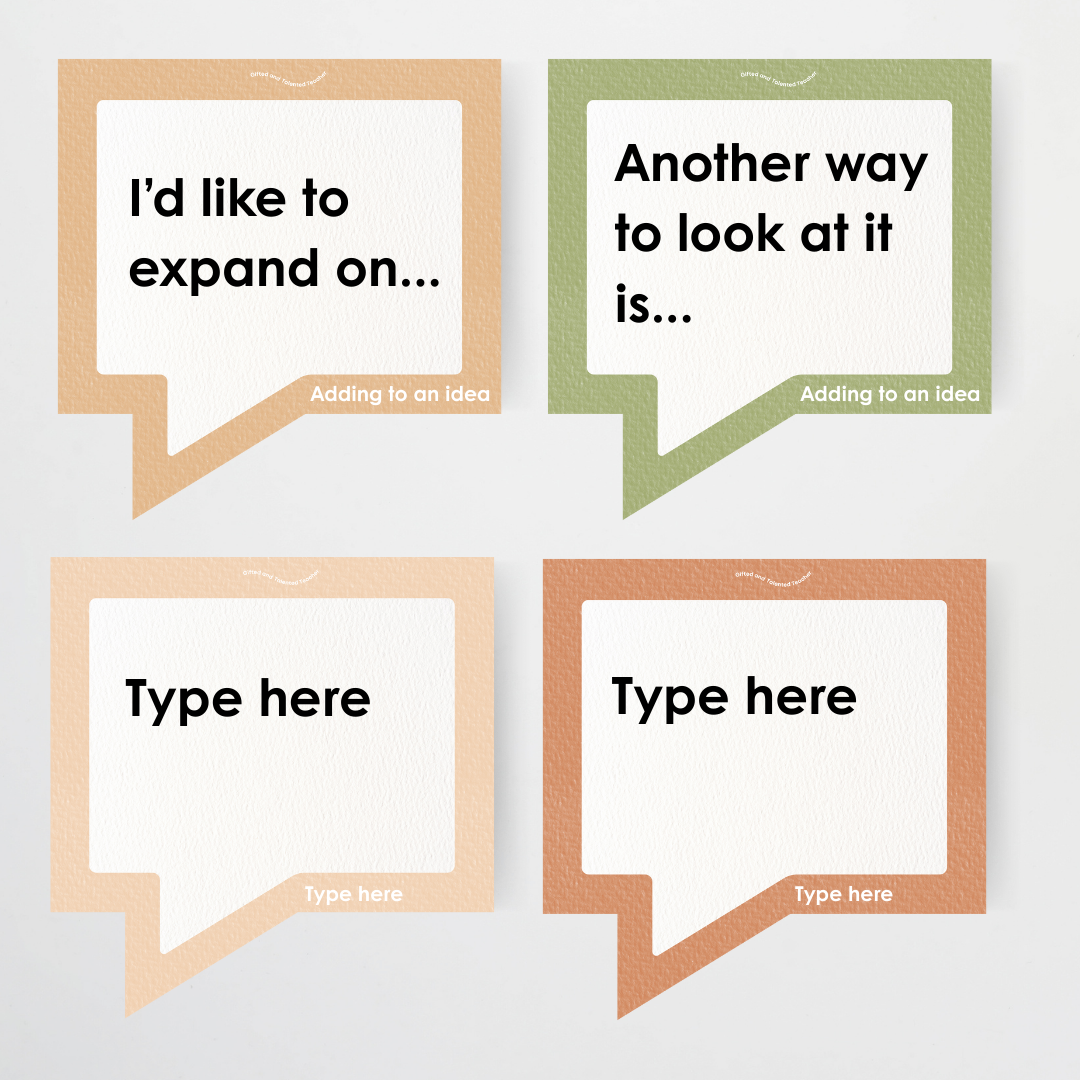 Conversation Starter Cards: Developing Oracy in the Classroom - Woodland Classroom Decor