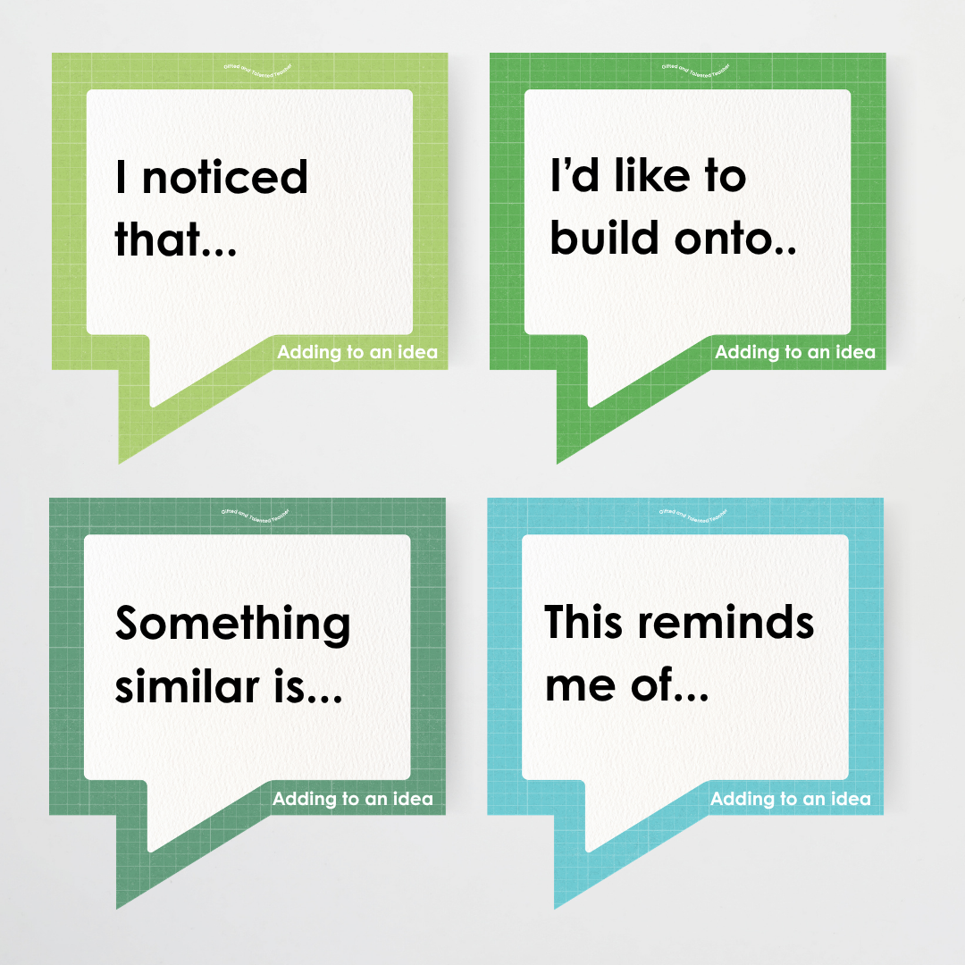 Conversation Starter Cards: Developing Oracy in the Classroom - Back to School Classroom Decor