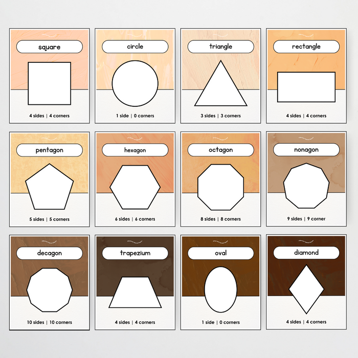 2D Shapes Posters- Neutral Classroom Decor | Gifted and Talented ...