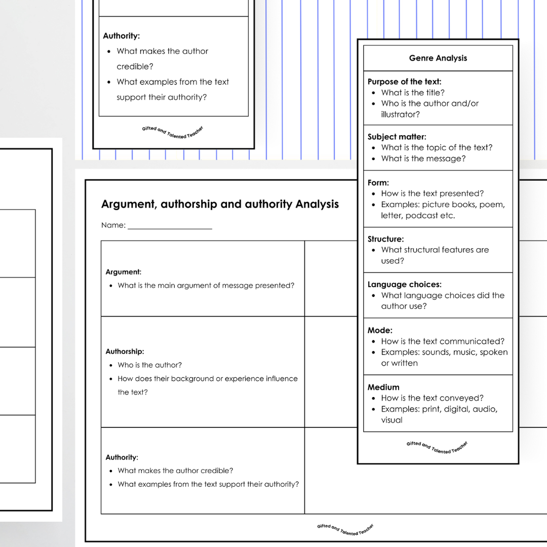 Text Analysis Resource - Adaptable for Any Text