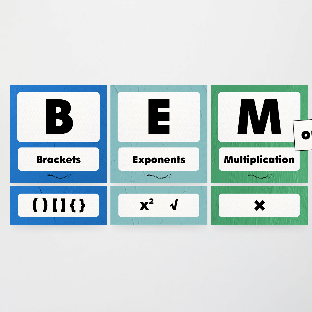 BEMDAS Order of Operations - North America Classroom Decor - Teacher Resources & Classroom Decor