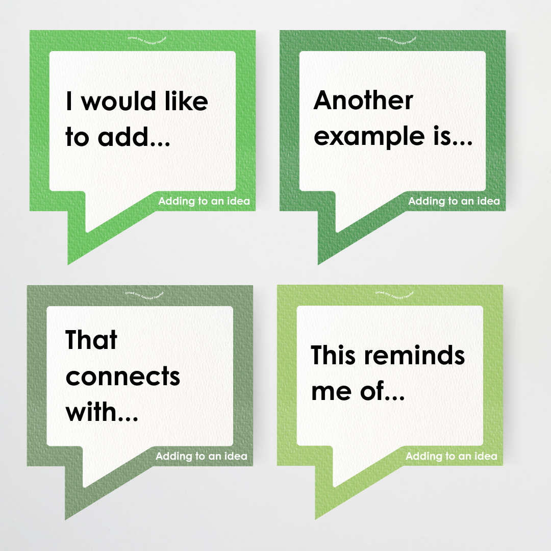 Conversation Starter Cards: Developing Oracy in the Classroom - Leafy Green Classroom Decor