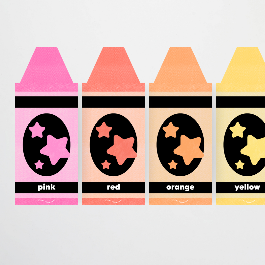 Crayon Colour/Color Posters - Rainbow Classroom Decor