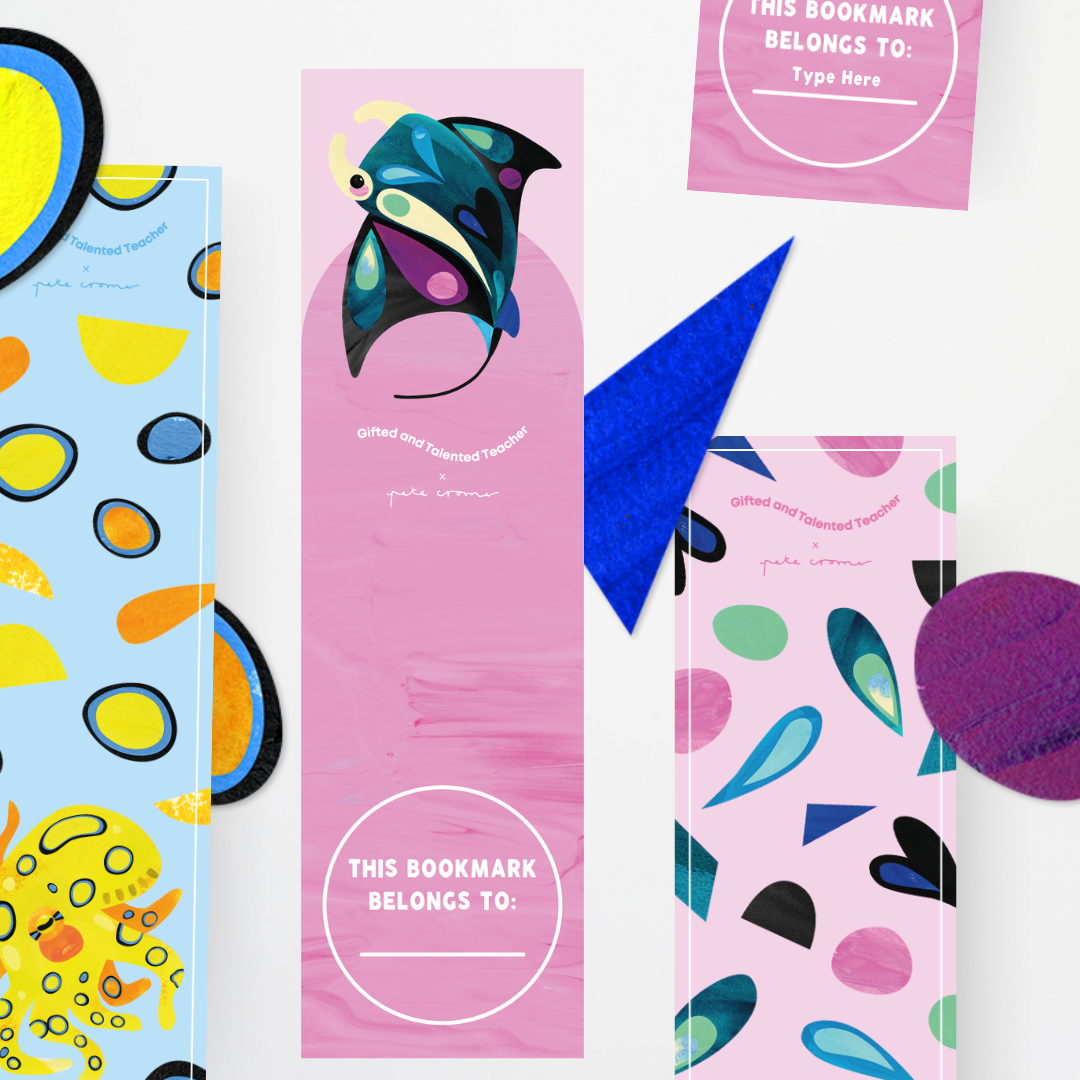 Pete Cromer: Colour Bookmarks - Sea Life Collection