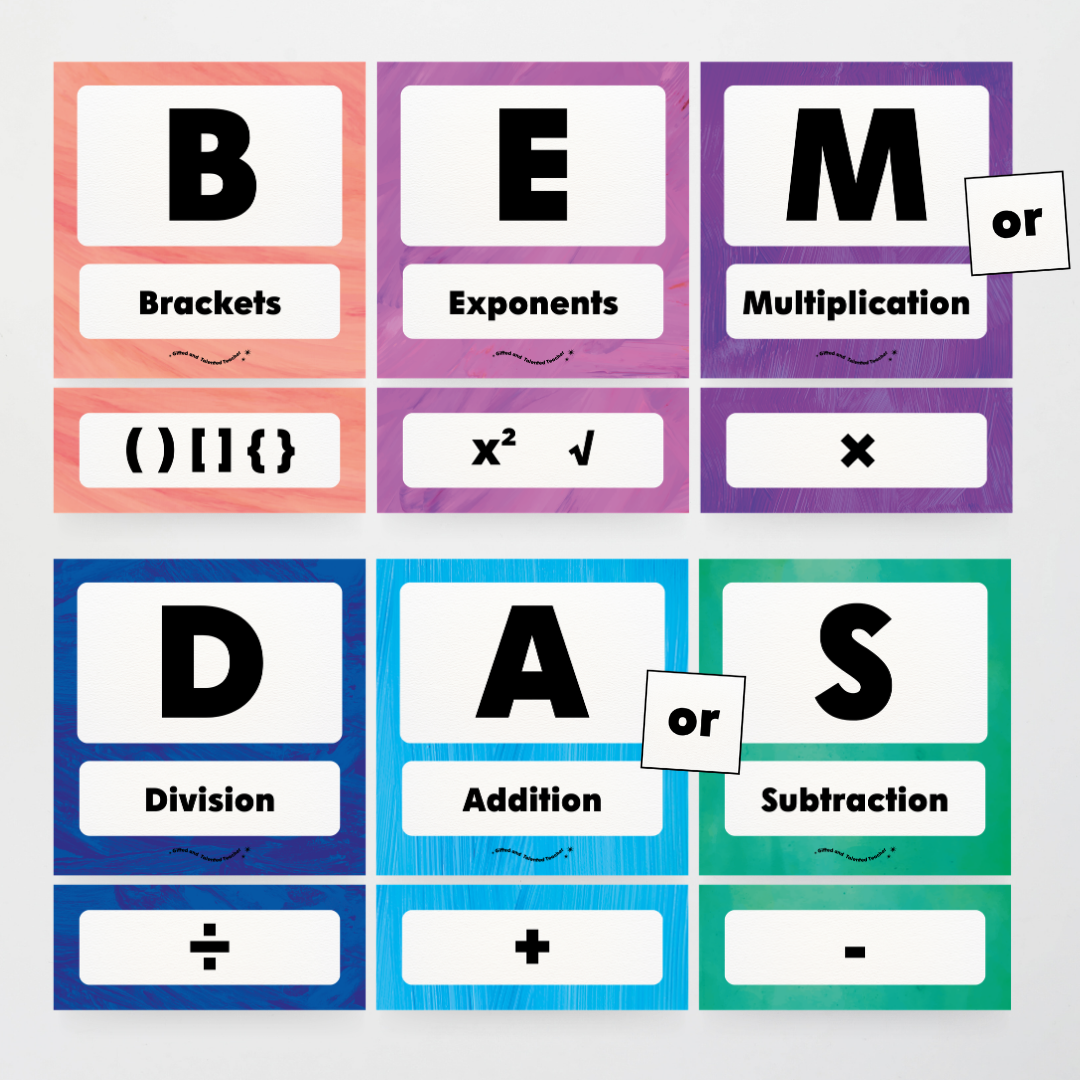 BEMDAS Order of Operations - Insect Life Classroom Decor - Teacher Resources & Classroom Decor