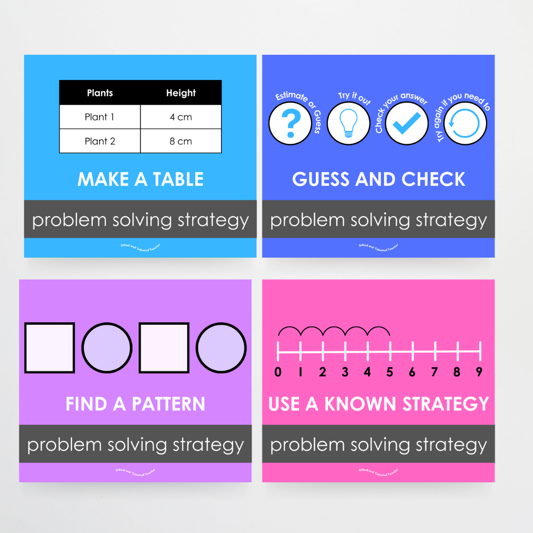 Lower Grades Problem Solving Strategy Toolkit: Radiant Rainbow