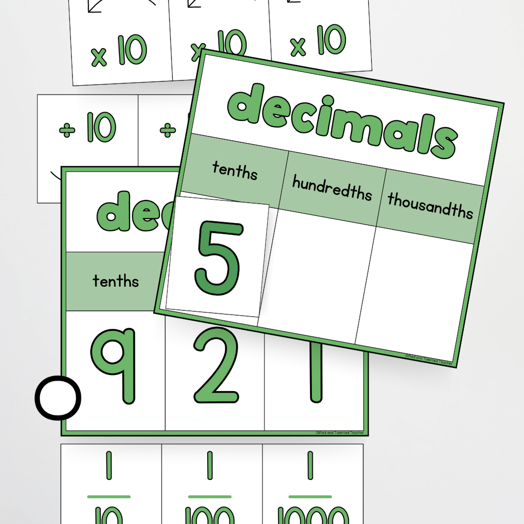 Place Value Display - Leafy Green