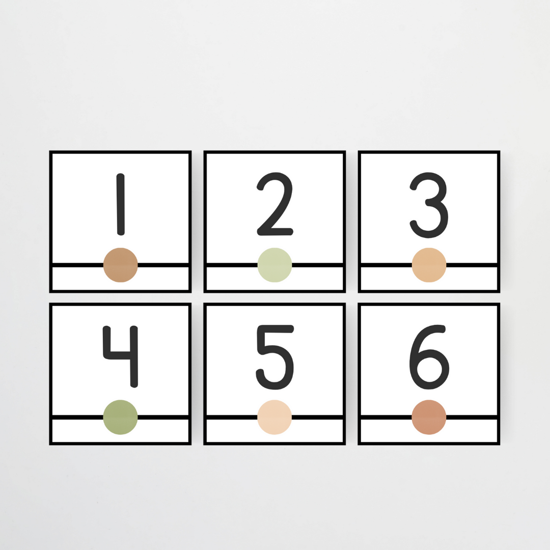 Number Line - Woodland Classroom Decor