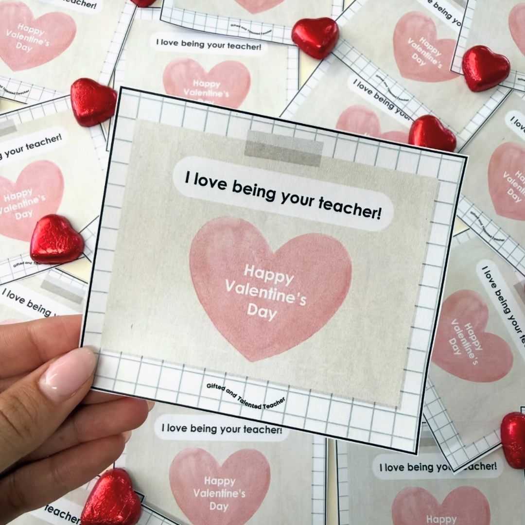 Student Gift Tags – Valentine’s Day - Teacher Resources & Classroom Decor