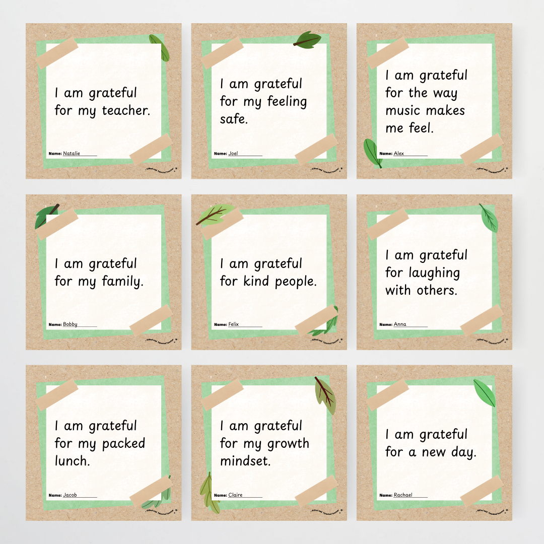 Let's Grow with Gratitude - Wall Display and Activity