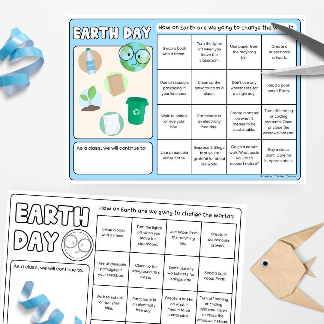 Earth Day: Bingo Board