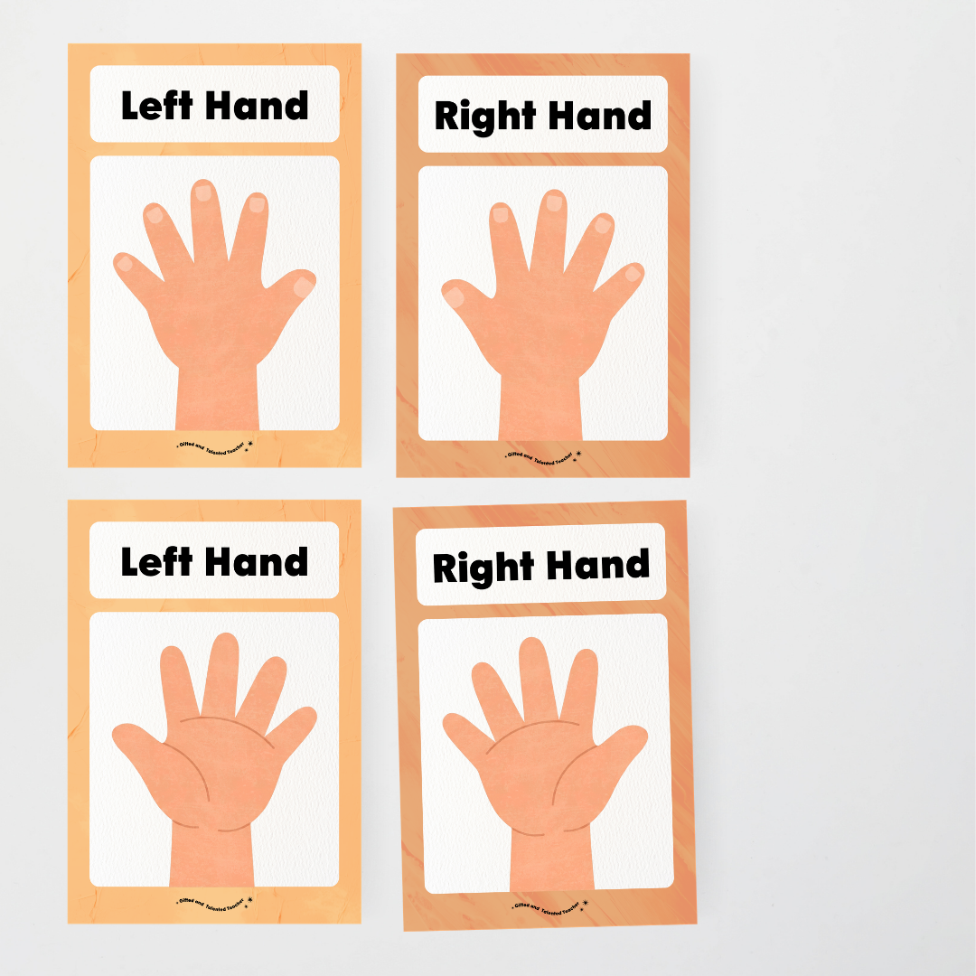 Left Hand and Right Hand Position Classroom Display - Neutral Classroom Decor - Teacher Resources & Classroom Decor
