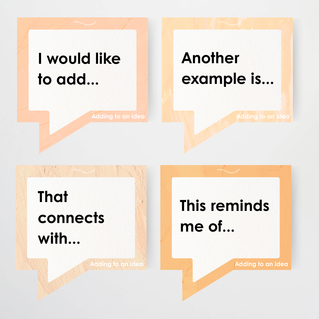 Conversation Starter Cards: Developing Oracy in the Classroom - Neutral Classroom Decor