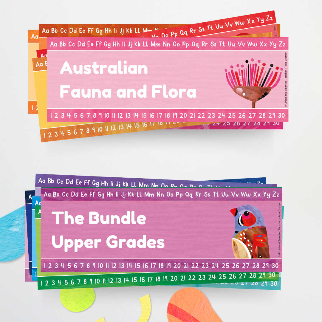 x Pete Cromer - Upper Grades Bundle - Australian Fauna and Flora Classroom Decor