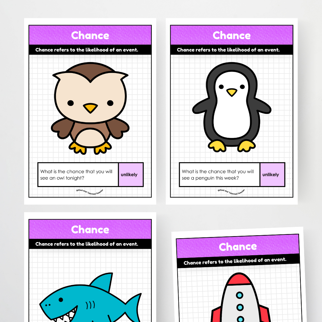 Chance Posters Lower Grades - Mathematics Teacher Resource