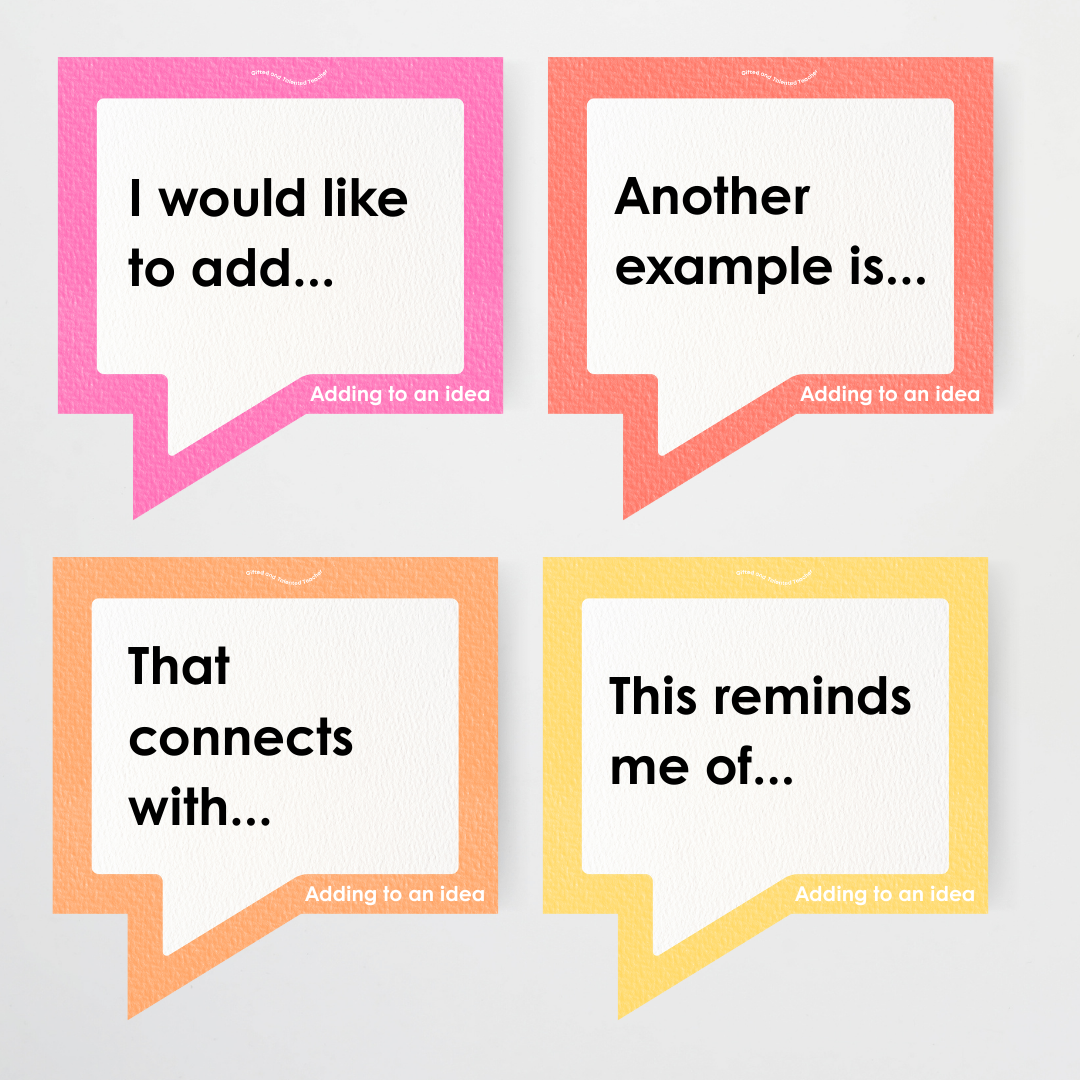 Conversation Starter Cards: Developing Oracy in the Classroom - Rainbow Classroom Decor