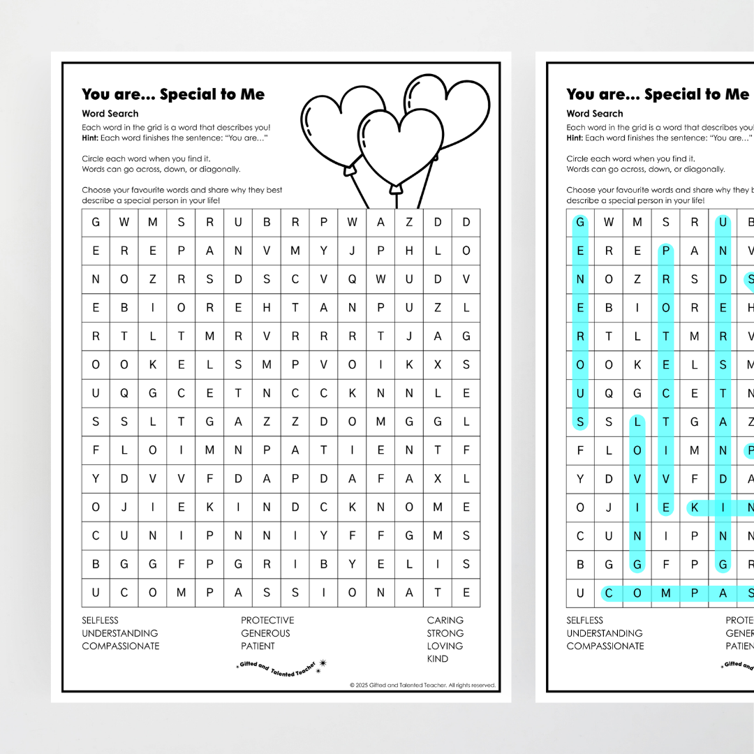 Mother’s Day Word Search Activity - Teacher Resources & Classroom Decor