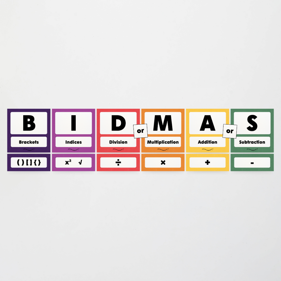 BIDMAS Order of Operations - Watch this Space Classroom Decor - Teacher Resources & Classroom Decor