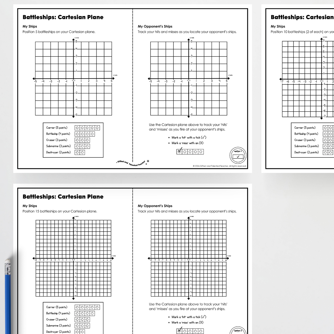 Year 6: Locating Integers on the Cartesian Plane Activity and Teacher Resource