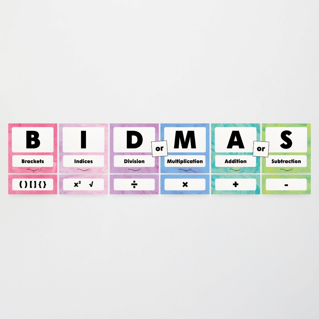 BIDMAS Order of Operations - Sea Life Classroom Decor - Teacher Resources & Classroom Decor