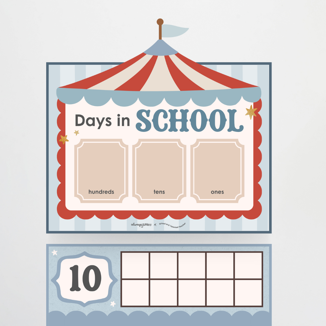 Days in School - Little Circus Classroom Decor