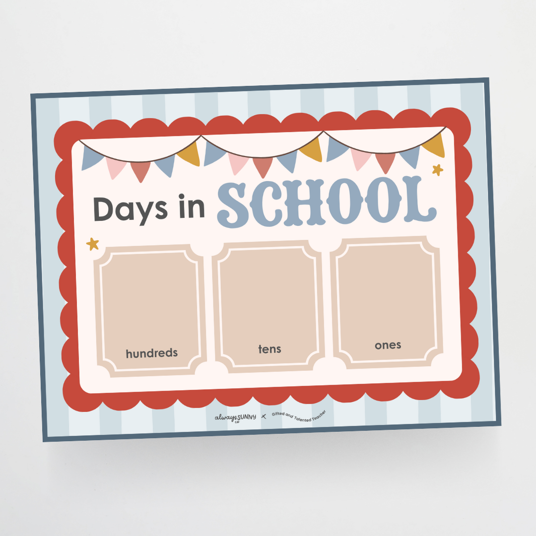 Days in School - Little Circus Classroom Decor