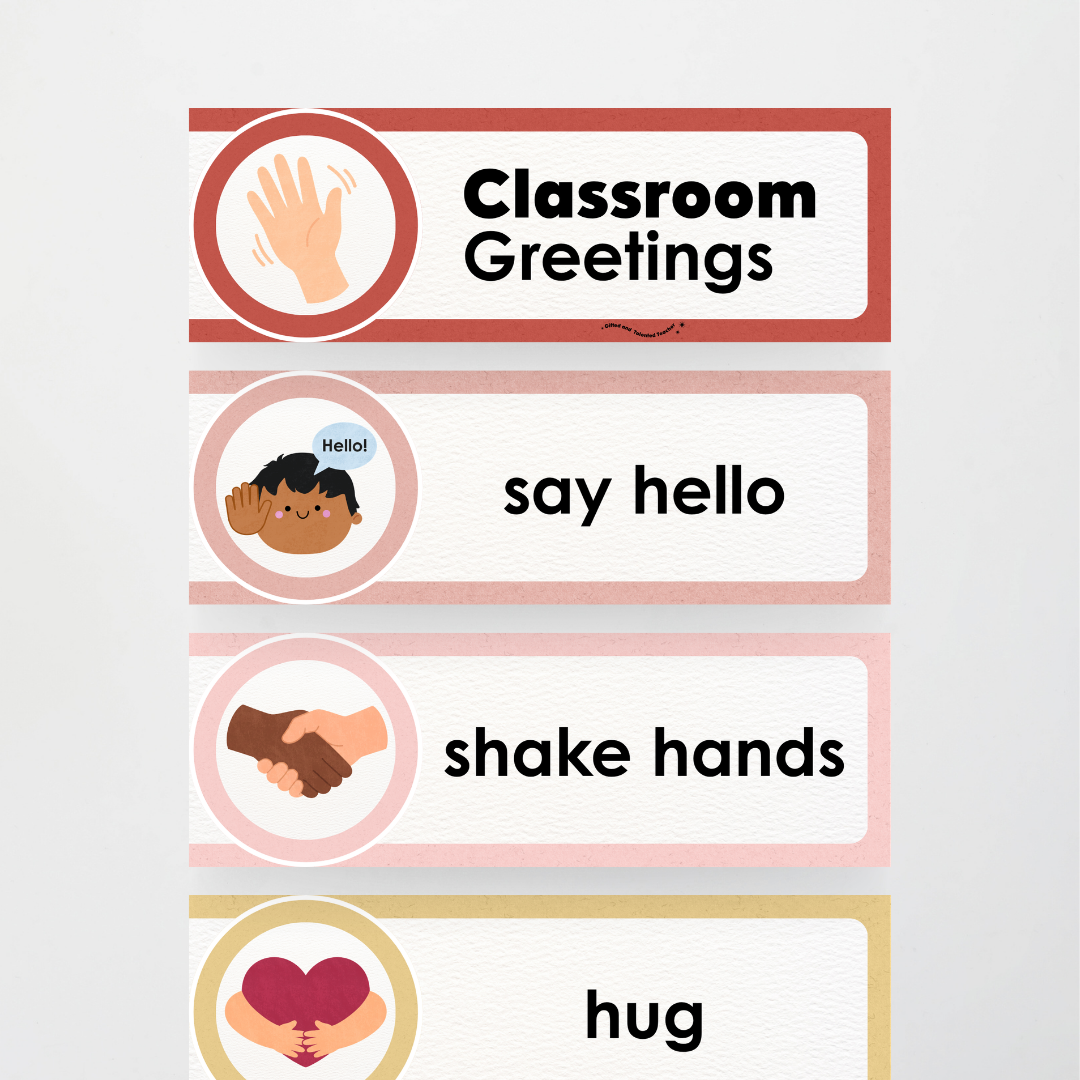 Morning Greetings - Little Circus Classroom Decor