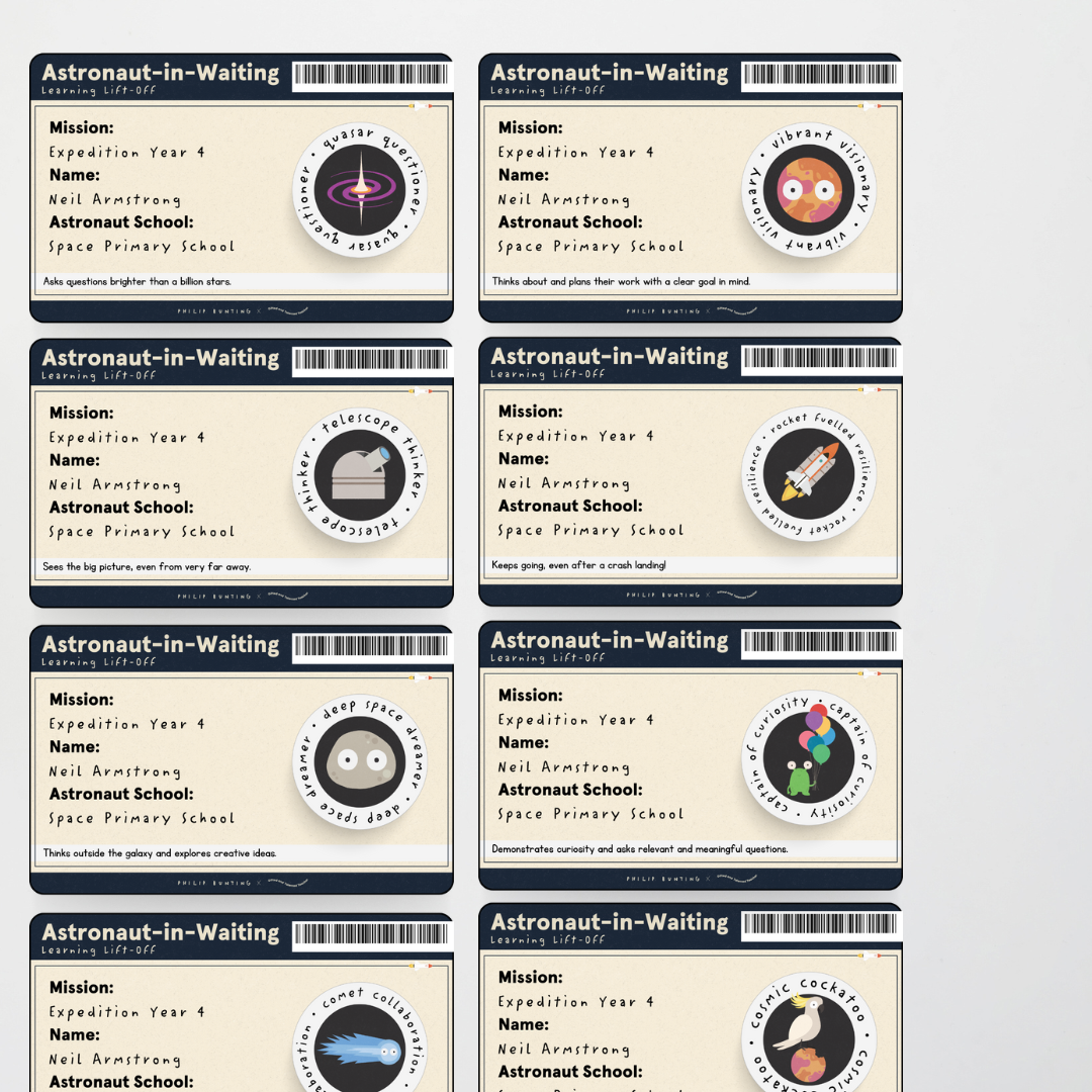 Philip Bunting: Back to School Space Badge - Watch this Space Classroom Decor - Teacher Resources & Classroom Decor