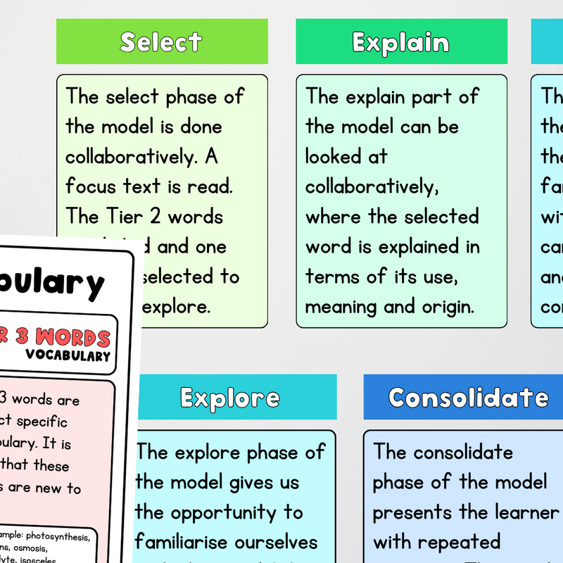 Seec Writing SEEC Model Posters: Vocabulary | Printable Teaching Resources