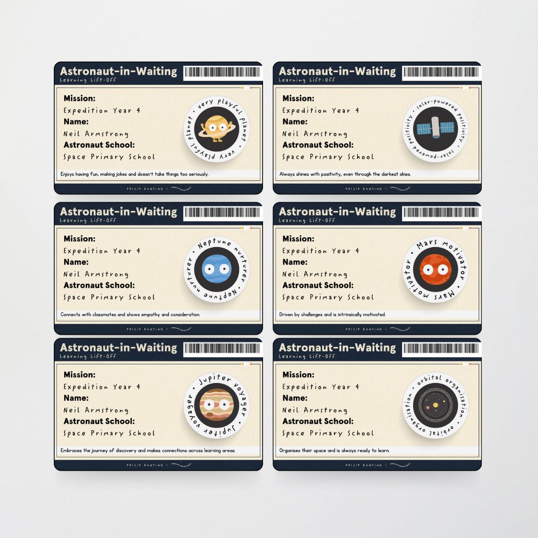 Philip Bunting: Back to School Space Badge - Watch this Space Classroom Decor - Teacher Resources & Classroom Decor